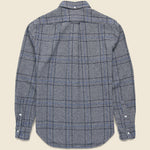 Brushed Cotton Windowpane Shirt - Grey/Blue - Gitman Vintage - STAG Provisions - Tops - L/S Woven - Plaid