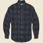Brushed Cotton Plaid Shirt - Navy - Gitman Vintage - STAG Provisions - Tops - L/S Woven - Plaid