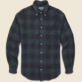 Brushed Cotton Plaid Shirt - Navy - Gitman Vintage - STAG Provisions - Tops - L/S Woven - Plaid