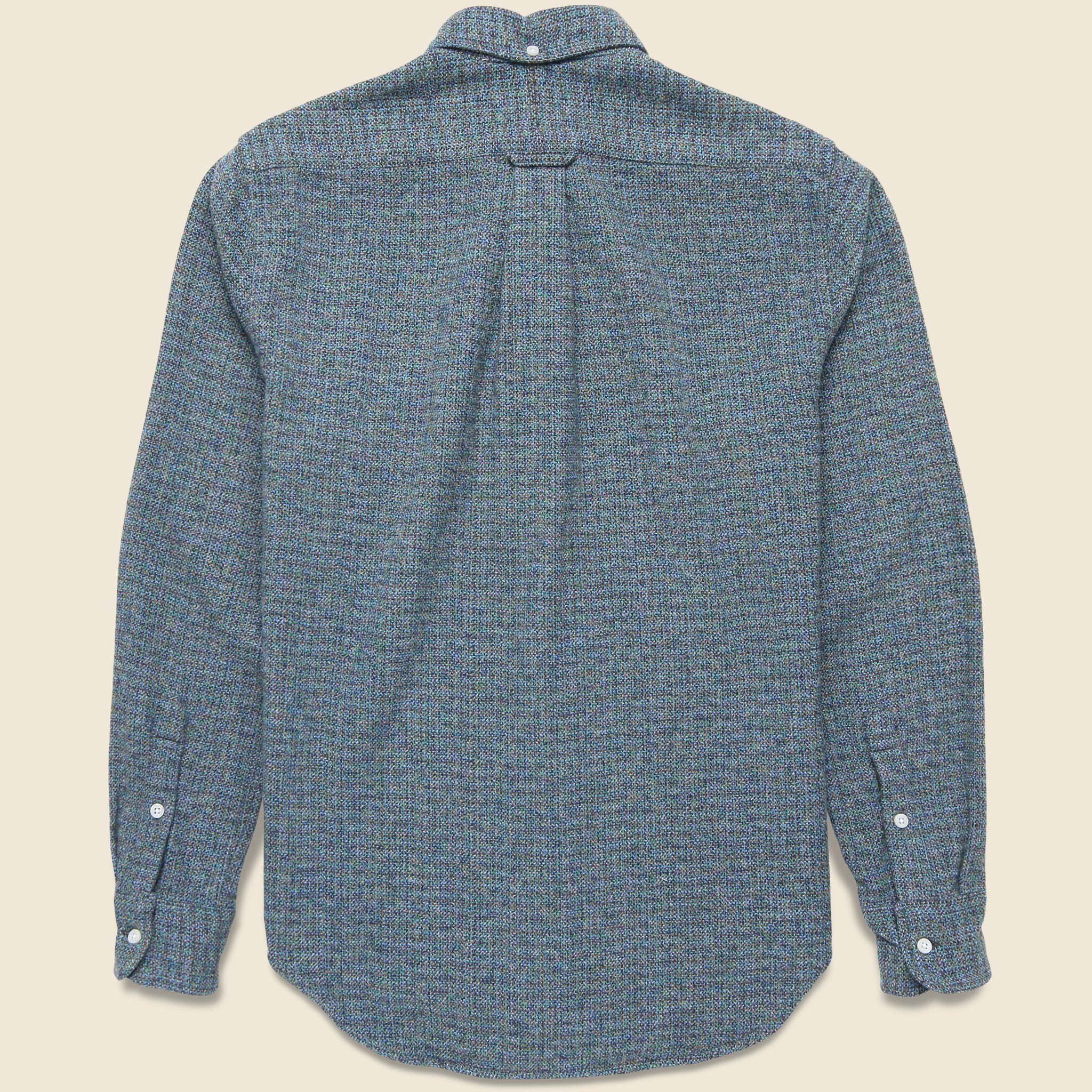 Brushed Cotton Fleck Shirt - Blue - Gitman Vintage - STAG Provisions - Tops - L/S Woven - Solid