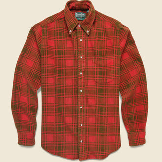 Corduroy Check Shirt - Red