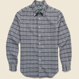Heavy Pique Flannel - Black - Gitman Vintage - STAG Provisions - Tops - L/S Woven - Plaid