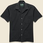 Seersucker Guayabera Shirt - Black - Gitman Vintage - STAG Provisions - Tops - S/S Woven - Seersucker