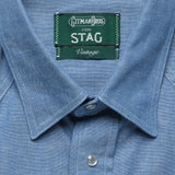 Howdy Embroidered Chambray Western Shirt - Chambray - Gitman Vintage - STAG Provisions - Tops - L/S Woven - Other Pattern