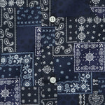 Indigo Bandana Camp Shirt - Indigo - Gitman Vintage - STAG Provisions - Tops - S/S Woven - Other Pattern