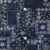 Indigo Bandana Camp Shirt - Indigo - Gitman Vintage - STAG Provisions - Tops - S/S Woven - Other Pattern