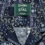 Indigo Bandana Camp Shirt - Indigo - Gitman Vintage - STAG Provisions - Tops - S/S Woven - Other Pattern