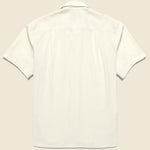 Tonal Stripe Dobby Camp Shirt - White - Gitman Vintage - STAG Provisions - Tops - S/S Woven - Stripe