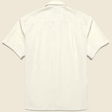 Tonal Stripe Dobby Camp Shirt - White - Gitman Vintage - STAG Provisions - Tops - S/S Woven - Stripe