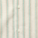 Ramie Cabana Stripe Camp Shirt - Tan - Gitman Vintage - STAG Provisions - Tops - S/S Woven - Stripe