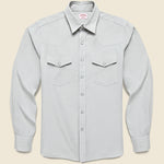 Micro Corduroy Western Shirt - Dove Grey - Hamilton Shirt Co. - STAG Provisions - Tops - L/S Woven - Corduroy