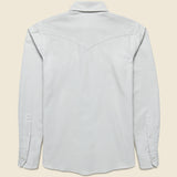 Micro Corduroy Western Shirt - Dove Grey - Hamilton Shirt Co. - STAG Provisions - Tops - L/S Woven - Corduroy