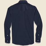 Micro Corduroy Western Shirt - Navy - Hamilton Shirt Co. - STAG Provisions - Tops - L/S Woven - Corduroy