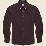 Micro Corduroy Shirt - Burgundy - Hamilton Shirt Co. - STAG Provisions - Tops - L/S Woven - Corduroy