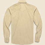 Micro Corduroy Western Shirt - Tan - Hamilton Shirt Co. - STAG Provisions - Tops - L/S Woven - Corduroy