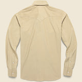 Micro Corduroy Western Shirt - Tan - Hamilton Shirt Co. - STAG Provisions - Tops - L/S Woven - Corduroy