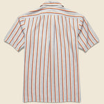 Textured Stripe Shirt - Grey/Orange - Hamilton Shirt Co. - STAG Provisions - Tops - S/S Woven - Stripe