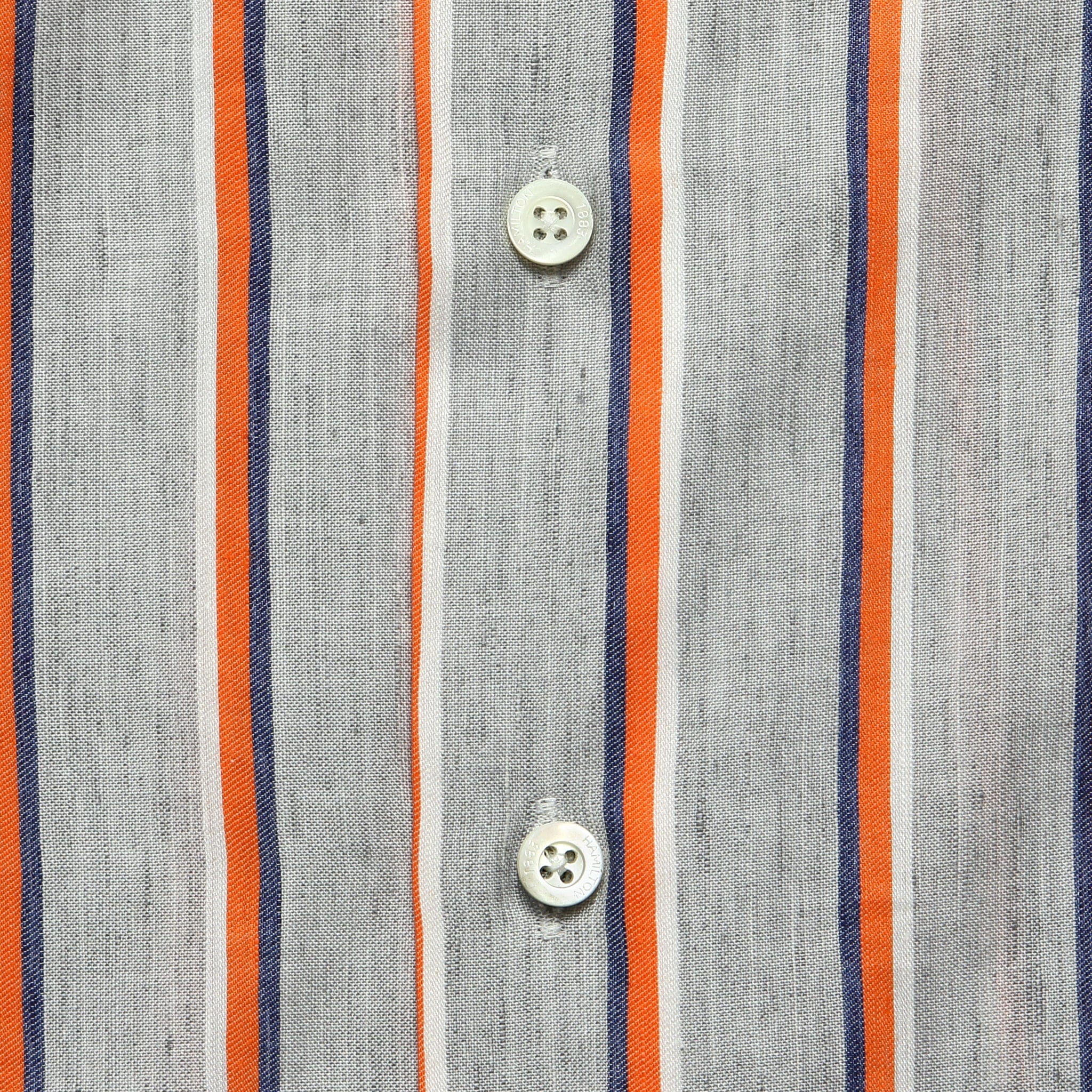 
                          Textured Stripe Shirt - Grey/Orange - Hamilton Shirt Co. - STAG Provisions - Tops - S/S Woven - Stripe
                        