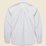 Textured Stripe Shirt - White/Cobalt/Dusty Rose - Hamilton Shirt Co. - STAG Provisions - Tops - L/S Woven - Stripe