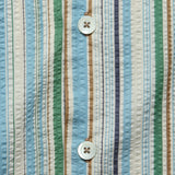 Cocktail Seersucker Shirt - Tropical Stripes - Howlin - STAG Provisions - Tops - S/S Woven - Seersucker