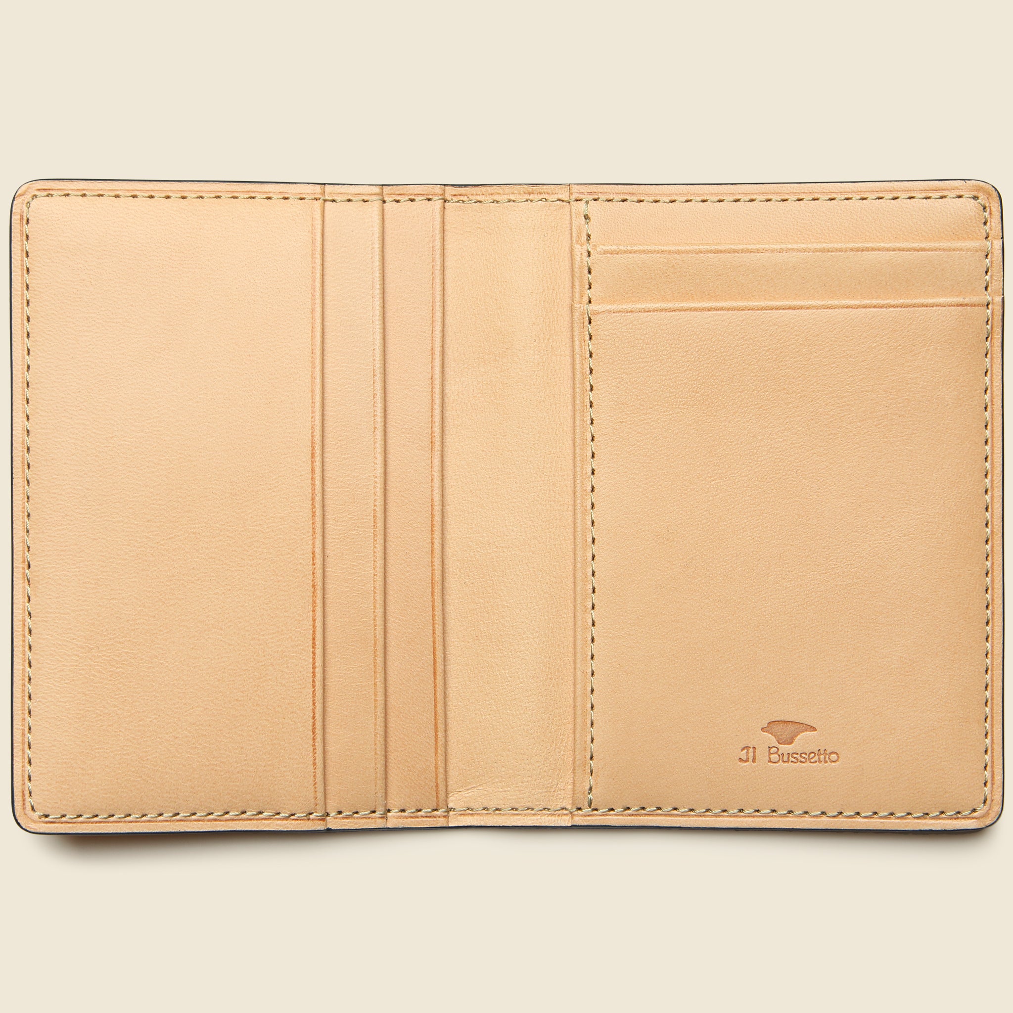 Bi-Fold Card Case - Natural - Il Bussetto - STAG Provisions - Accessories - Wallets
