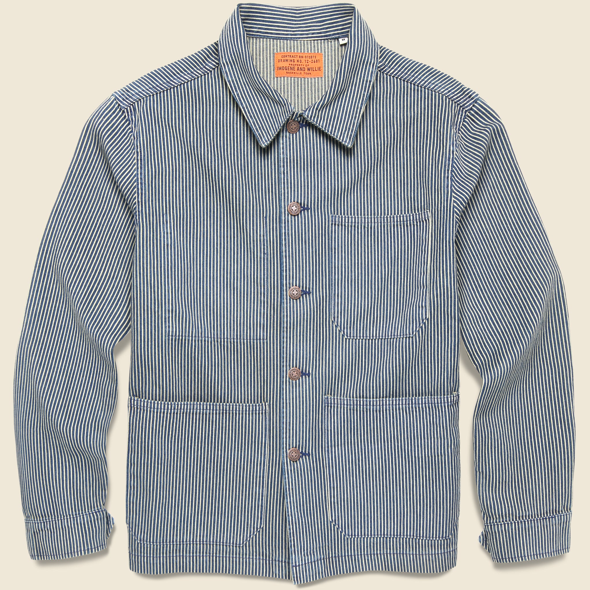 Utility Coat - Hickory Stripe - Imogene + Willie - STAG Provisions - Outerwear - Coat / Jacket