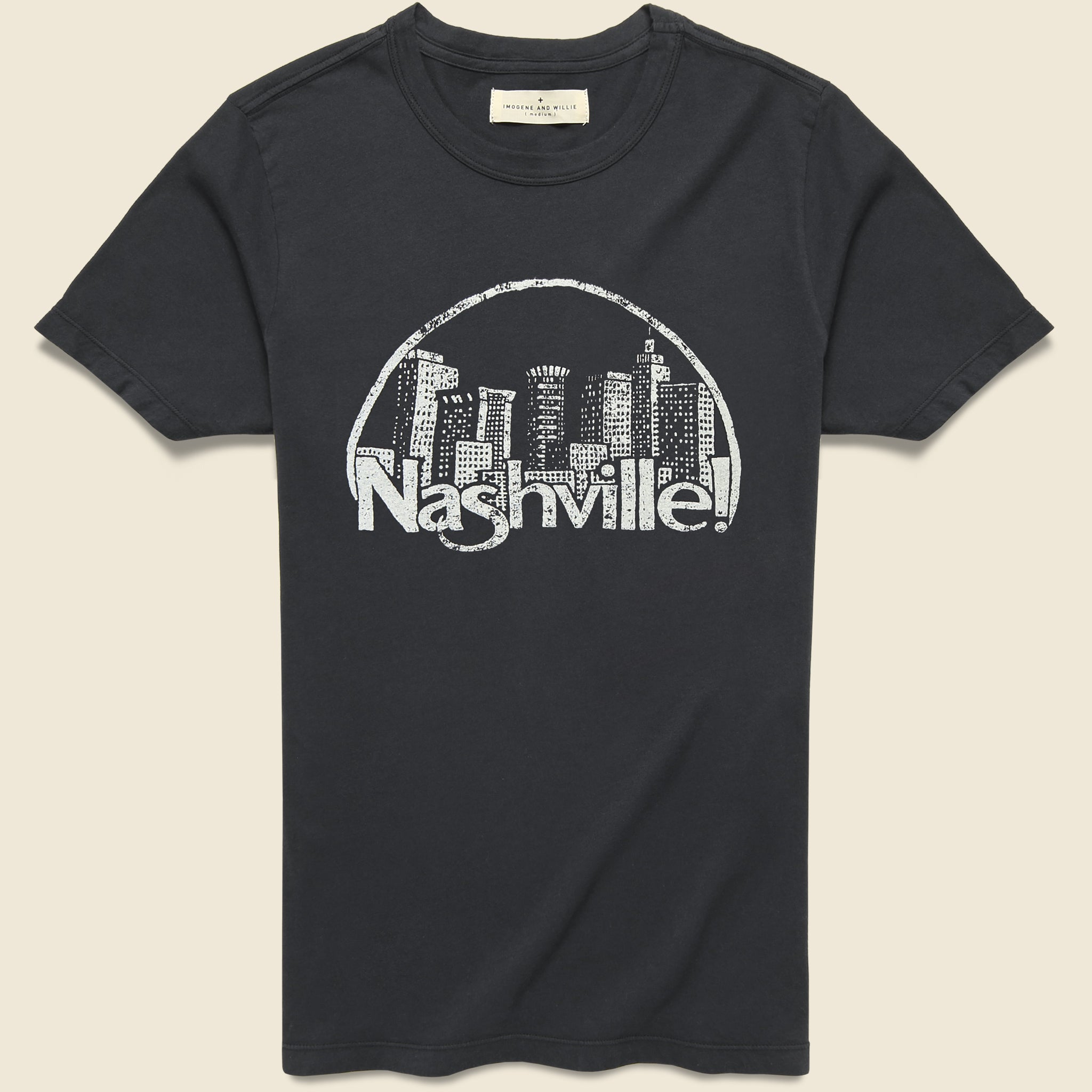 Nashville Skyline Tee - Black - Imogene + Willie - STAG Provisions - Tops - S/S Tee - Graphic