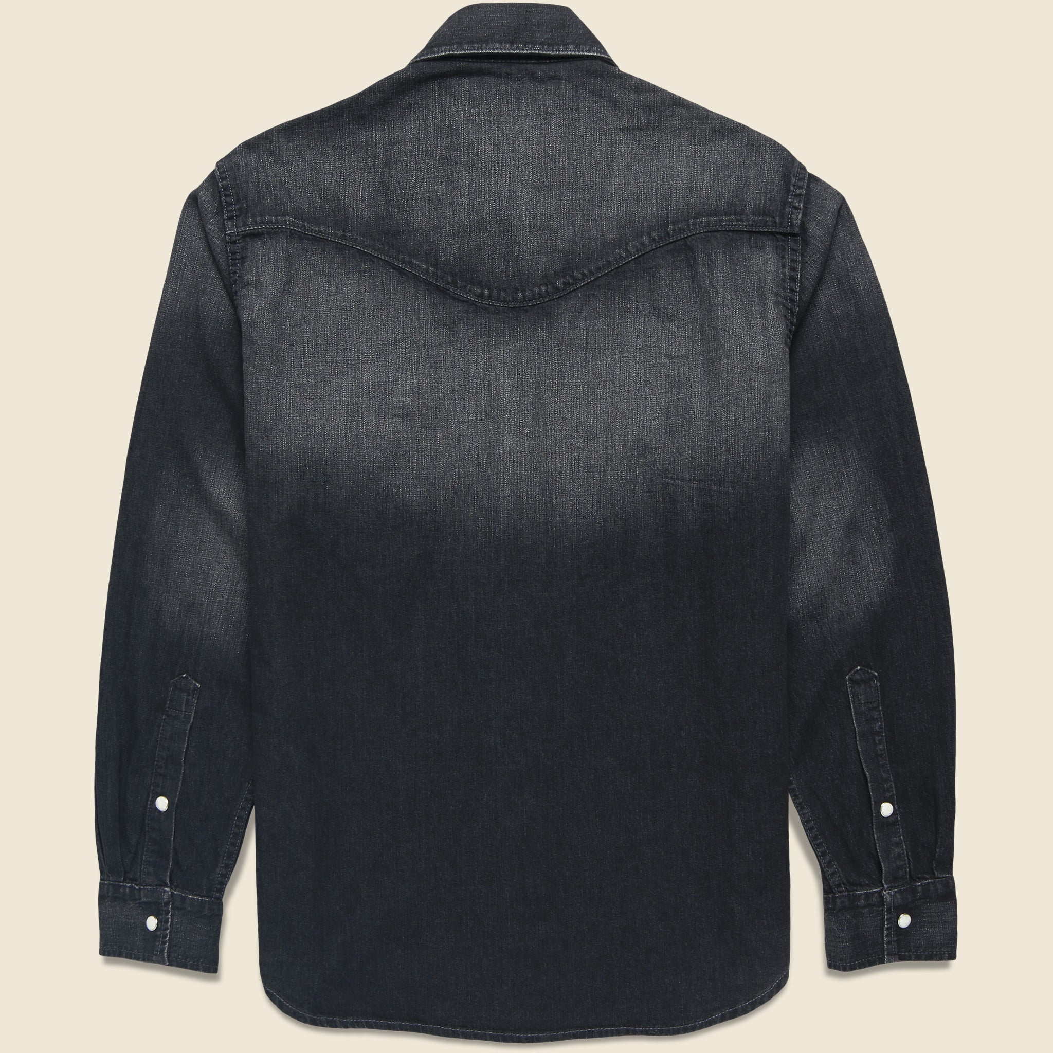 
                          Hayes Pearl Snap - Washed Black
                        
