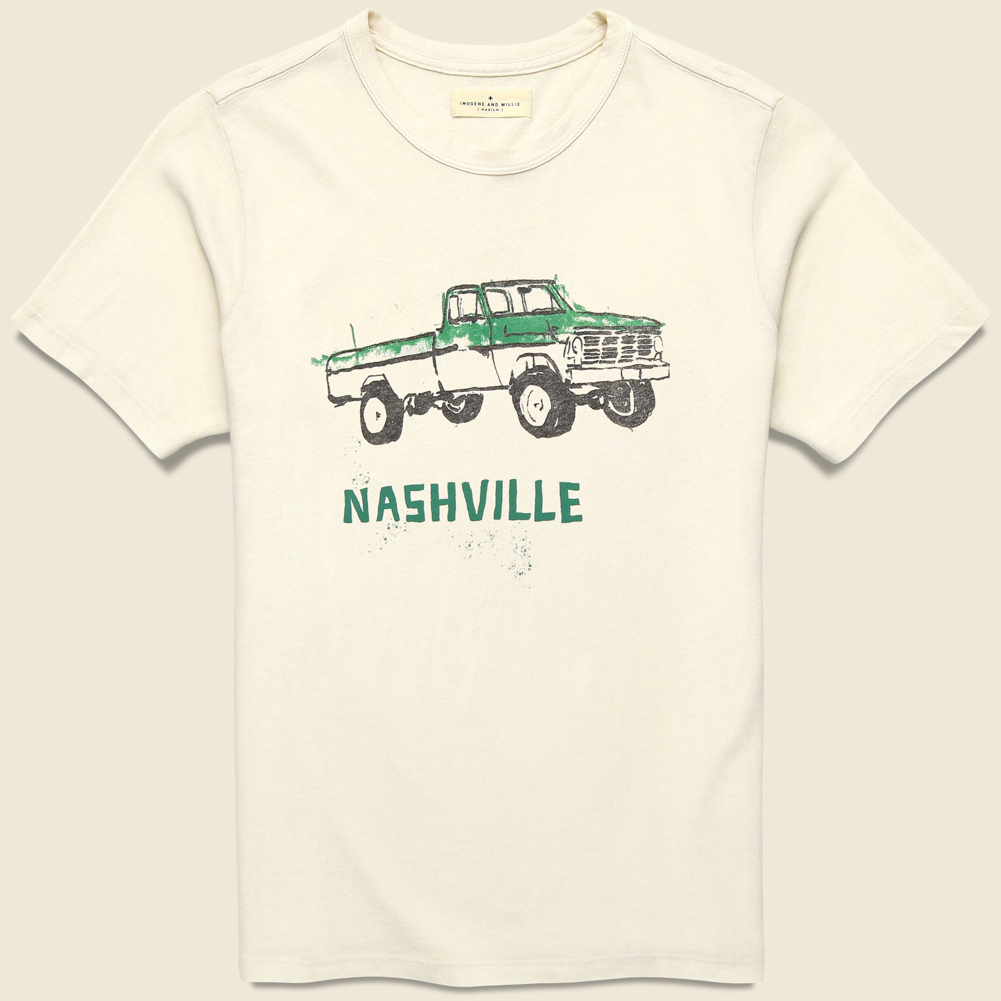 Nashville Truck Tee - Vintage White - Imogene + Willie - STAG Provisions - Tops - S/S Tee - Graphic