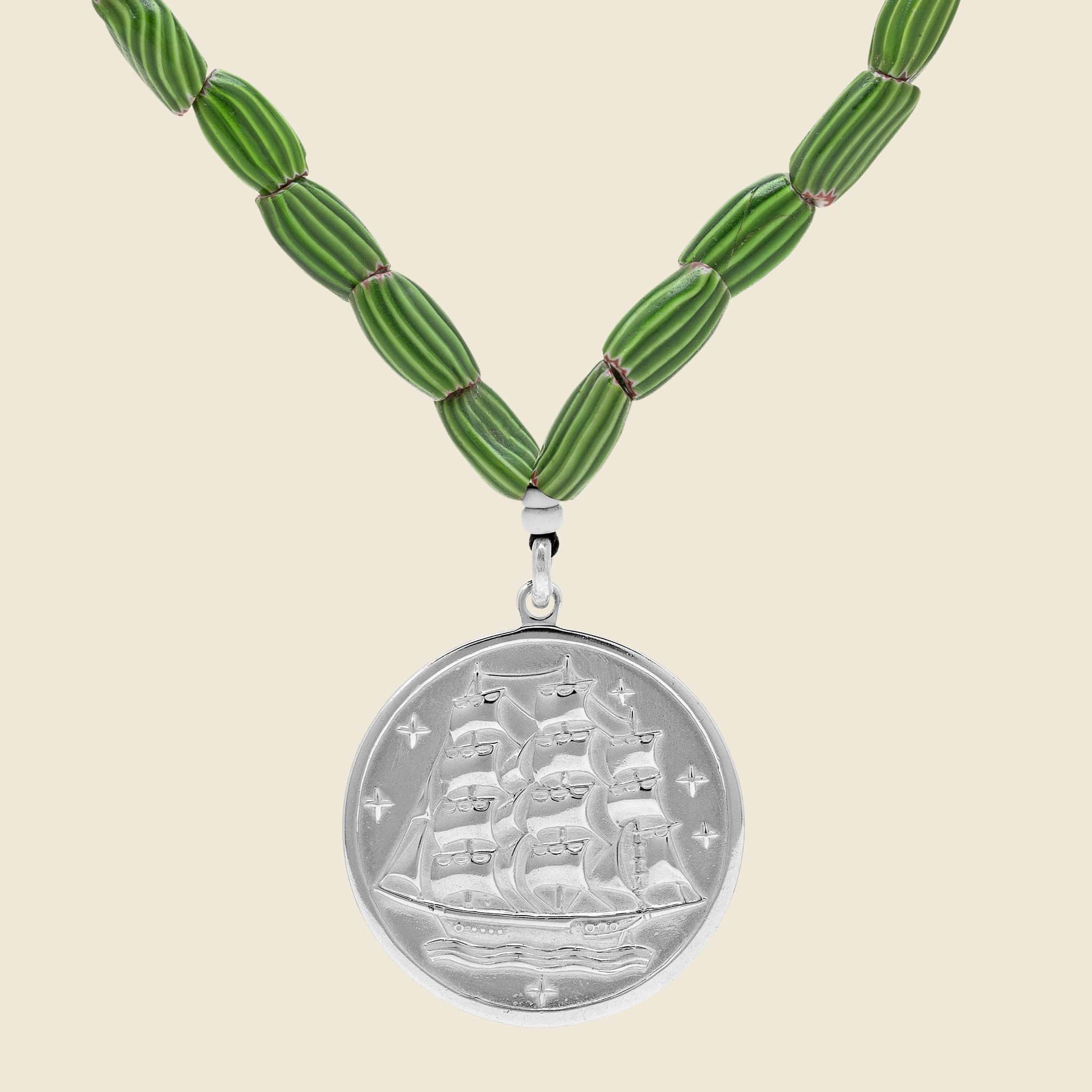 Sterling Silver Ship Necklace - Jolly Knot Club - STAG Provisions - Accessories - Necklaces
