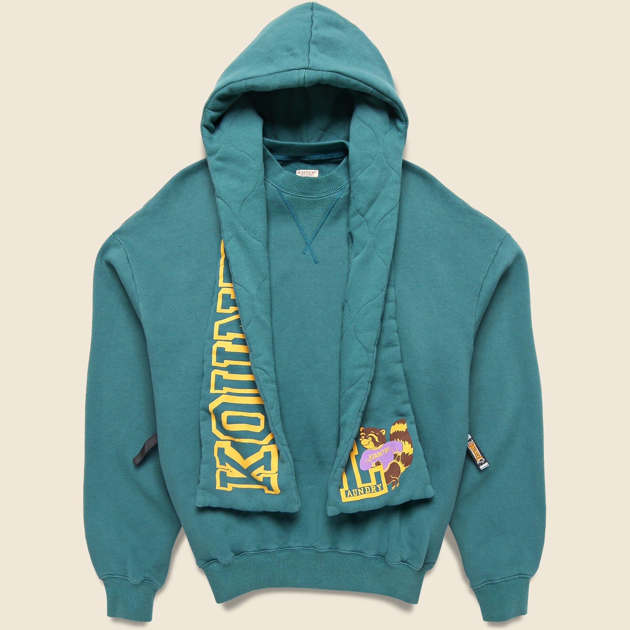
                          30/-Napped Lining SWT KESA Parka (KOUNTRY) - Turquoise - Kapital - STAG Provisions - Outerwear - Coat / Jacket
                        