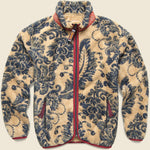 Damask Fleece Zip Blouson - Beige - Kapital - STAG Provisions - Outerwear - Coat / Jacket
