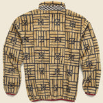 FOLK DOMINO Fleece Zip Blouson - Beige - Kapital - STAG Provisions - Outerwear - Coat / Jacket