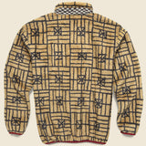 FOLK DOMINO Fleece Zip Blouson - Beige - Kapital - STAG Provisions - Outerwear - Coat / Jacket