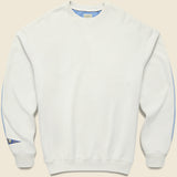 Bone Fleece Big Sweater - Ecru/Sax - Kapital - STAG Provisions - Tops - Fleece / Sweatshirt
