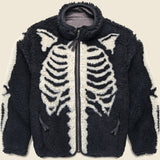Bone Boa Fleece Blouson - Black - Kapital - STAG Provisions - Outerwear - Coat / Jacket