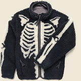 Bone Boa Fleece Blouson - Black - Kapital - STAG Provisions - Outerwear - Coat / Jacket
