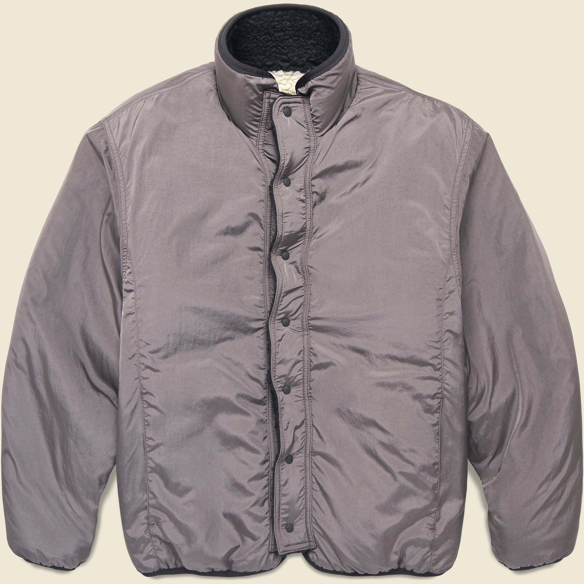 Bone Boa Fleece Blouson - Black - Kapital - STAG Provisions - Outerwear - Coat / Jacket