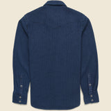 Sashiko Western Shirt - Indigo - Kapital - STAG Provisions - Tops - L/S Woven - Solid