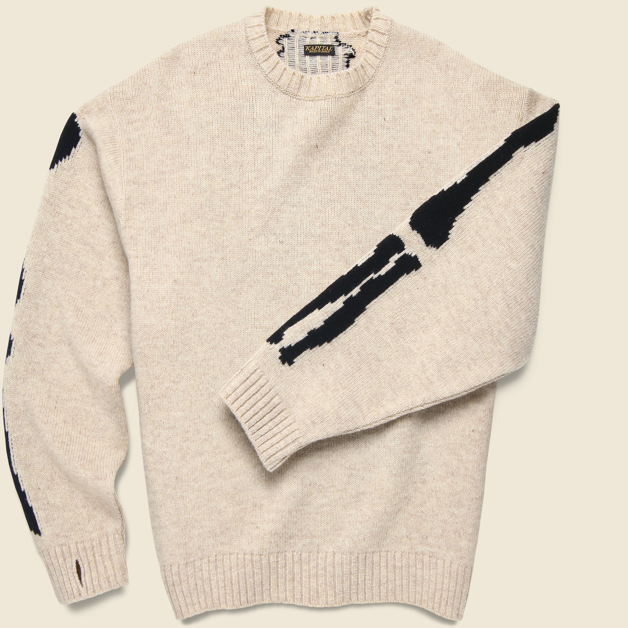 
                          5G Wool Bone Sweater - Ecru - Kapital - STAG Provisions - Tops - Sweater
                        