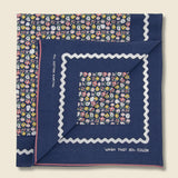 Skull & Flower Bandana - Navy - Kapital - STAG Provisions - Accessories - Bandanas
