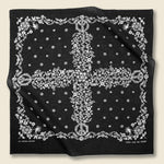 Fastcolor Selvedge Bandana (HIPPIE) - Black - Kapital - STAG Provisions - Accessories - Bandanas