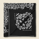 Fastcolor Selvedge Bandana (HIPPIE) - Black - Kapital - STAG Provisions - Accessories - Bandanas