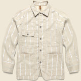 Glitter Phillies Stripe Cactus Coverall - Ecru - Kapital - STAG Provisions - Outerwear - Coat / Jacket