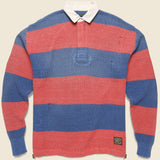 Knit Rugby Polo - Red - Kapital - STAG Provisions - Tops - L/S Knit