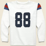 Elbow Rip Football Tee - White - Kapital - STAG Provisions - Tops - L/S Knit