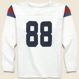 Elbow Rip Football Tee - White - Kapital - STAG Provisions - Tops - L/S Knit