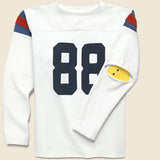 Elbow Rip Football Tee - White - Kapital - STAG Provisions - Tops - L/S Knit