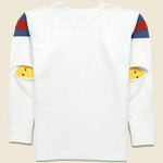 Elbow Rip Football Tee - White - Kapital - STAG Provisions - Tops - L/S Knit