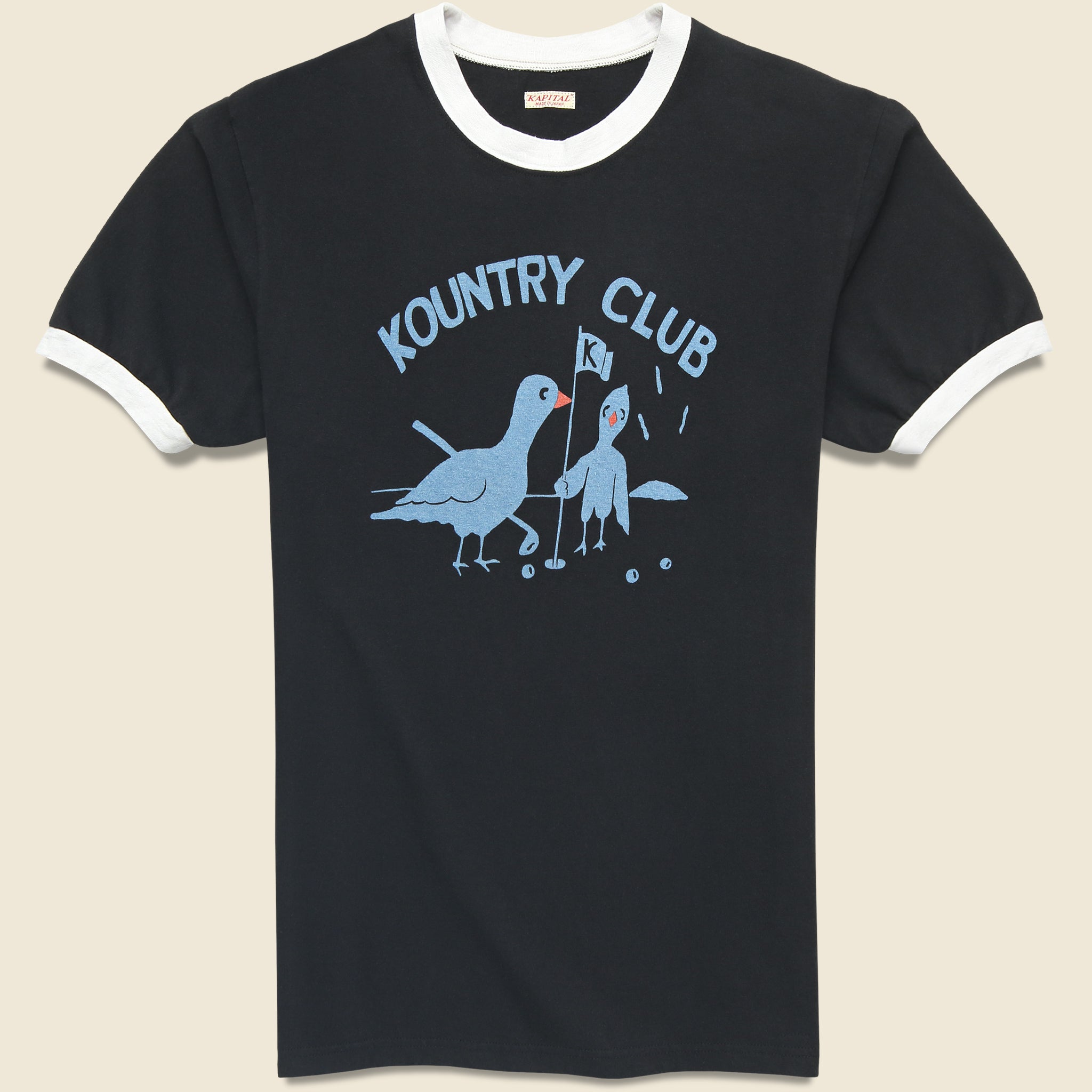 Kountry Club Ringer Tee - Black - Kapital - STAG Provisions - Tops - S/S Tee